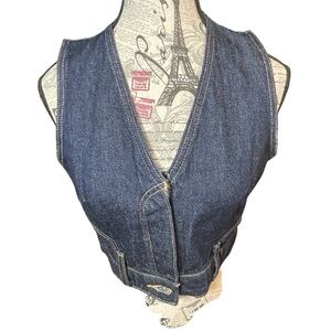 Zara Indigo Denim Vest